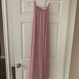 Pink flowy dress